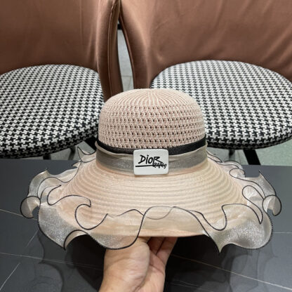 Dior elegant wide-brimmed sun hat - Image 7