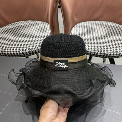 Dior elegant wide-brimmed sun hat - Image 7