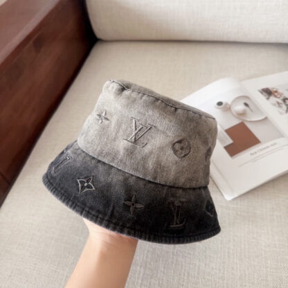 Louis Vuitton stylish high-end denim bucket hat - Image 7