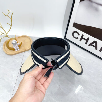 Dior Fashion Holiday Sunhat Open Top Hat - Image 8