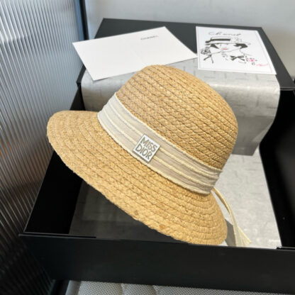 Dior stylish simple casual straw hat - Image 8