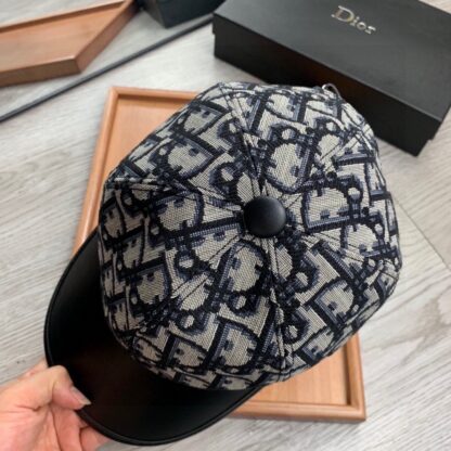 Dior Fashion Leather Brim Baseball Cap - Image 8