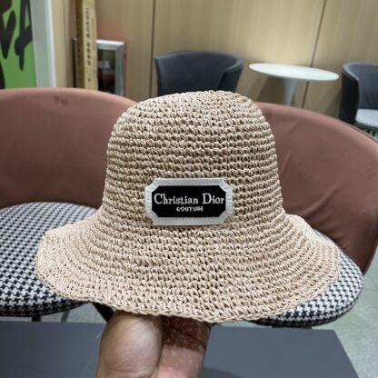 Dior Fashion Sunshade Straw Hat - Image 8