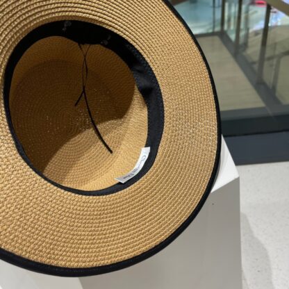 Dior Fashion Pearl Straw Hat Simple Basin Hat - Image 8