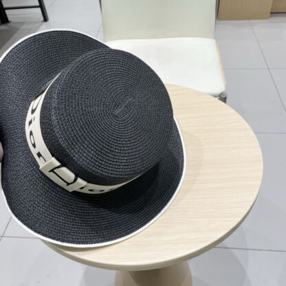 Dior new flat straw hat - Image 8