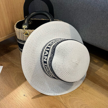 Dior new flat straw hat - Image 8