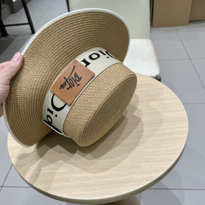 Dior new flat straw hat - Image 8