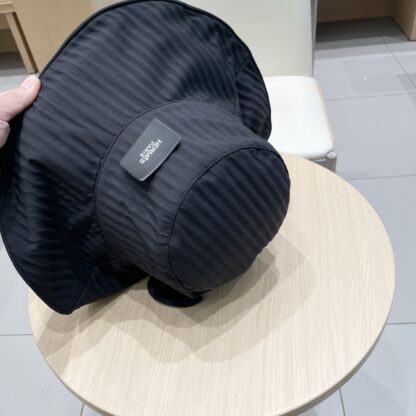Hermes striped bow leisure versatile bucket hat - Image 6