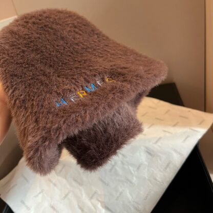 Hermès rabbit fur bucket hat - Image 7
