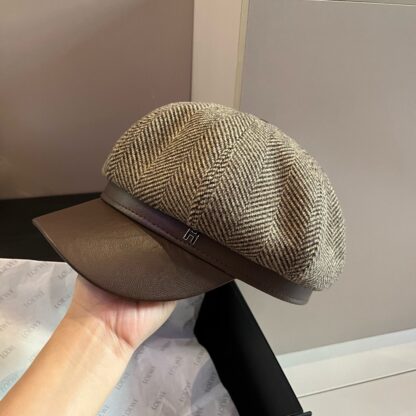 Hermes woolen new duckbill military cap - Image 7
