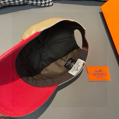 Hermès colorblock breathable canvas baseball cap - Image 6