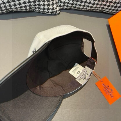 Hermes color matching breathable canvas baseball cap - Image 7