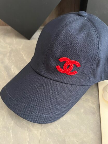 Chanel Embroidered Chunky Baseball Cap - Image 7