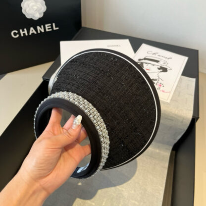 Chanel Pearl Headband Sun Hat - Image 7