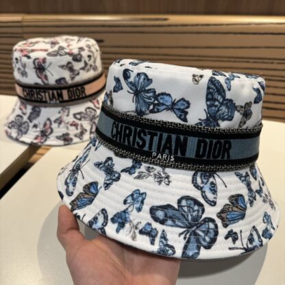 Dior British classic casual versatile ribbon bucket hat - Image 8