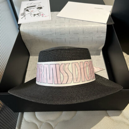 Dior silk ribbon flat hat - Image 8
