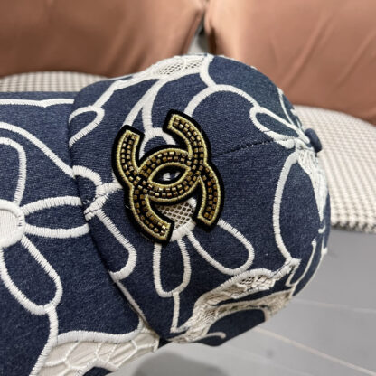 Chanel Summer Embroidered Flower All-match Baseball Cap - Image 7