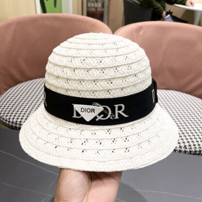 Dior Web cutout straw hat - Image 8
