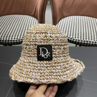 Dior colorful straw bucket hat - Image 8