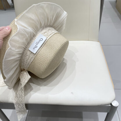 Dior lace straw hat - Image 8
