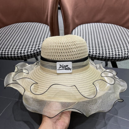 Dior elegant wide-brimmed sun hat - Image 7