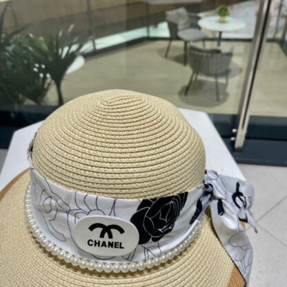Chanel sunshade lady straw hat - Image 7