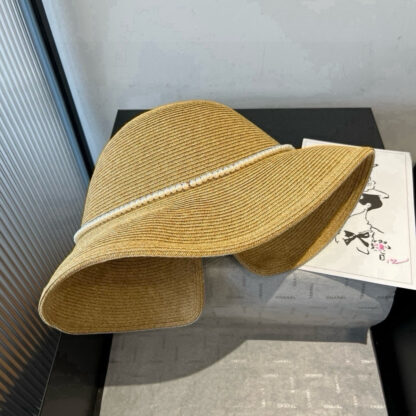 Chanel Pearl Bow Basin Hat - Image 7