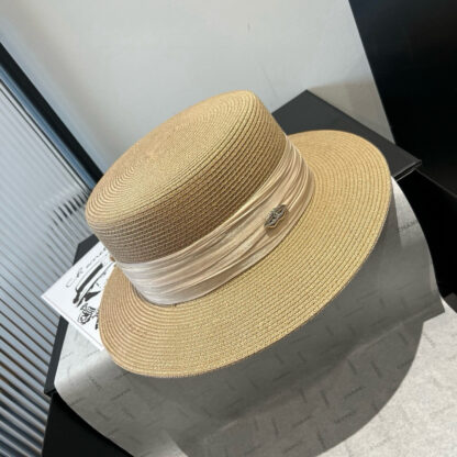 Chanel Flat Top Tulle Accessories Hat - Image 7
