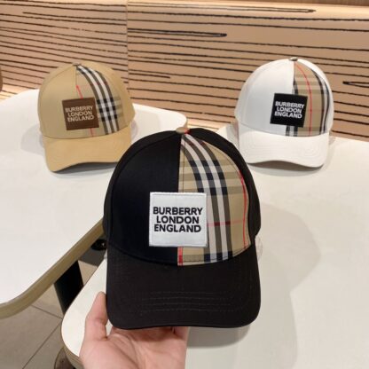 Burberry Classic Simple Check Baseball Cap - Image 8