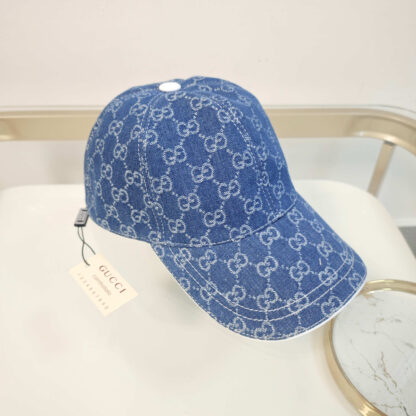 Gucci Denim Baseball Cap - Image 6