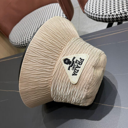Prada large brim embroidered sun hat - Image 7