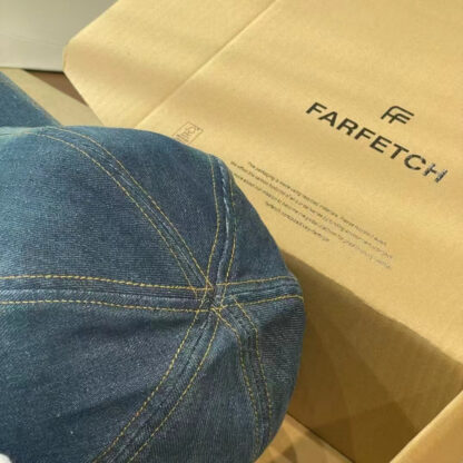 Prada Denim Gradient Washed Baseball Cap - Image 7