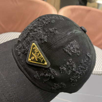 Prada classic inverted triangle logo breathable baseball cap - Image 7