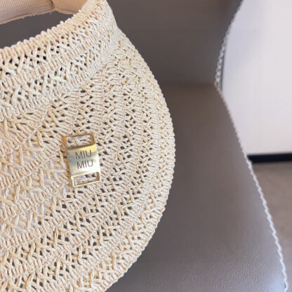Miu Miu Straw Holiday Visor - Image 8