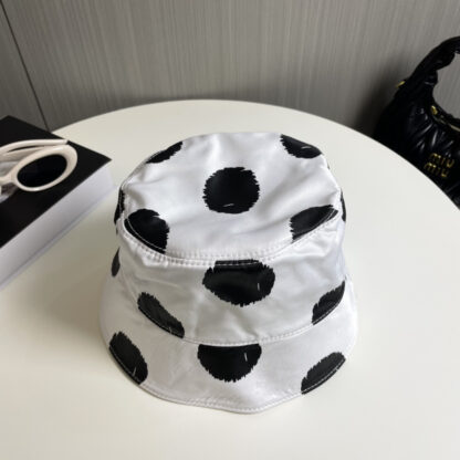 Prada polka dot triangle logo bucket hat - Image 7