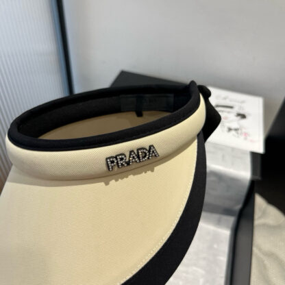 Prada new hollow top headband sun hat - Image 7