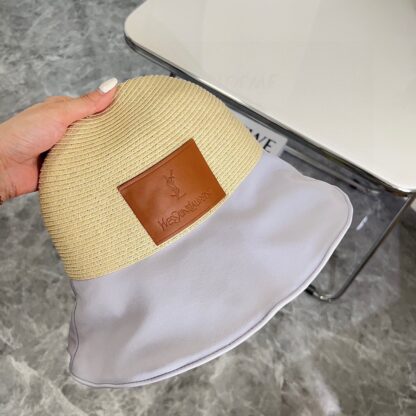 Saint Laurent woven bow bucket hat - Image 7