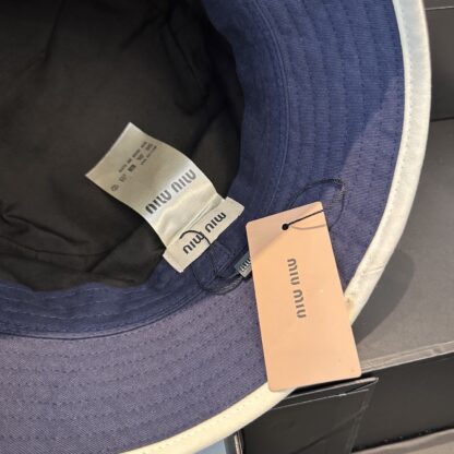 Miu Miu Simple Embroidered Bucket Hat - Image 8