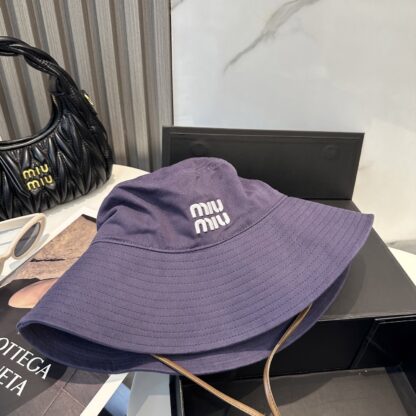 Miu Miu Simple Embroidered Bucket Hat - Image 8