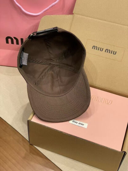 Miu Miu simple embroidered baseball cap - Image 8