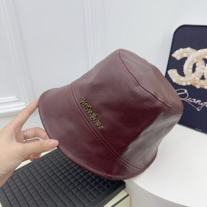 Yves Saint Laurent high-end leather hat - Image 7