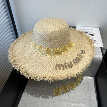 Miu Miu exquisite raffia sunhat - Image 8