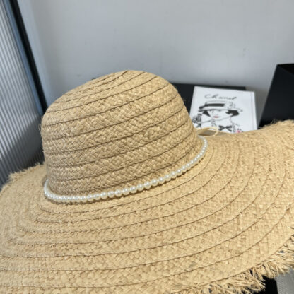 Miu Miu raffia wide-brimmed beach sun hat - Image 8