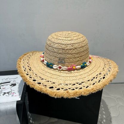 Miu Miu Raffia Straw Beach Hat - Image 8