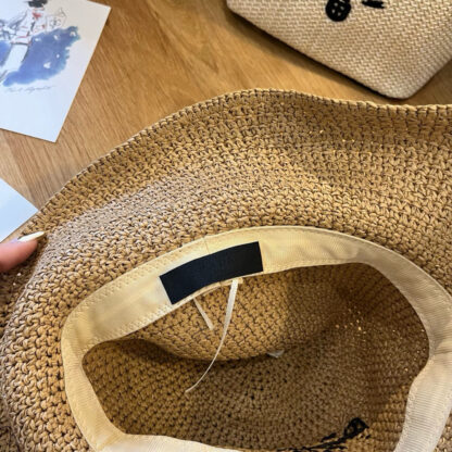 Prada Summer Folding Straw Hat - Image 7