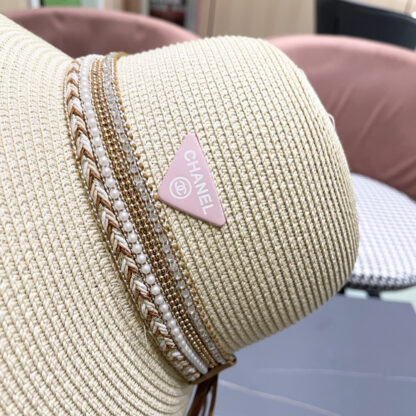 Prada summer high fashion sun protection straw hat - Image 7