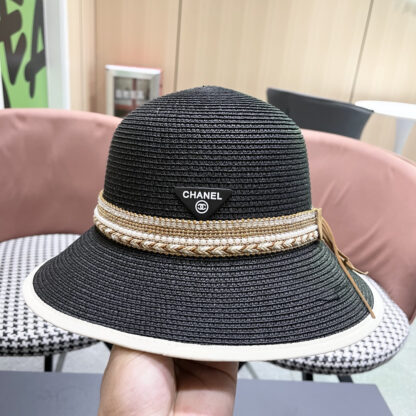 Prada summer high fashion sun protection straw hat - Image 7