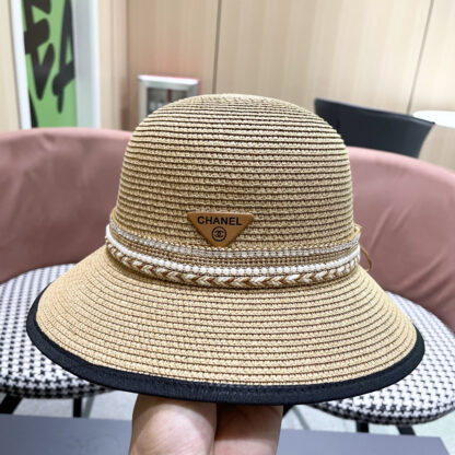Prada summer high fashion sun protection straw hat - Image 7
