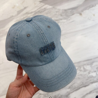 Miu Miu stylish embroidered lettering baseball cap - Image 8