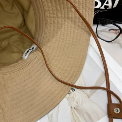 Miu Miu Fashion Large Brim Bucket Hat - Image 8